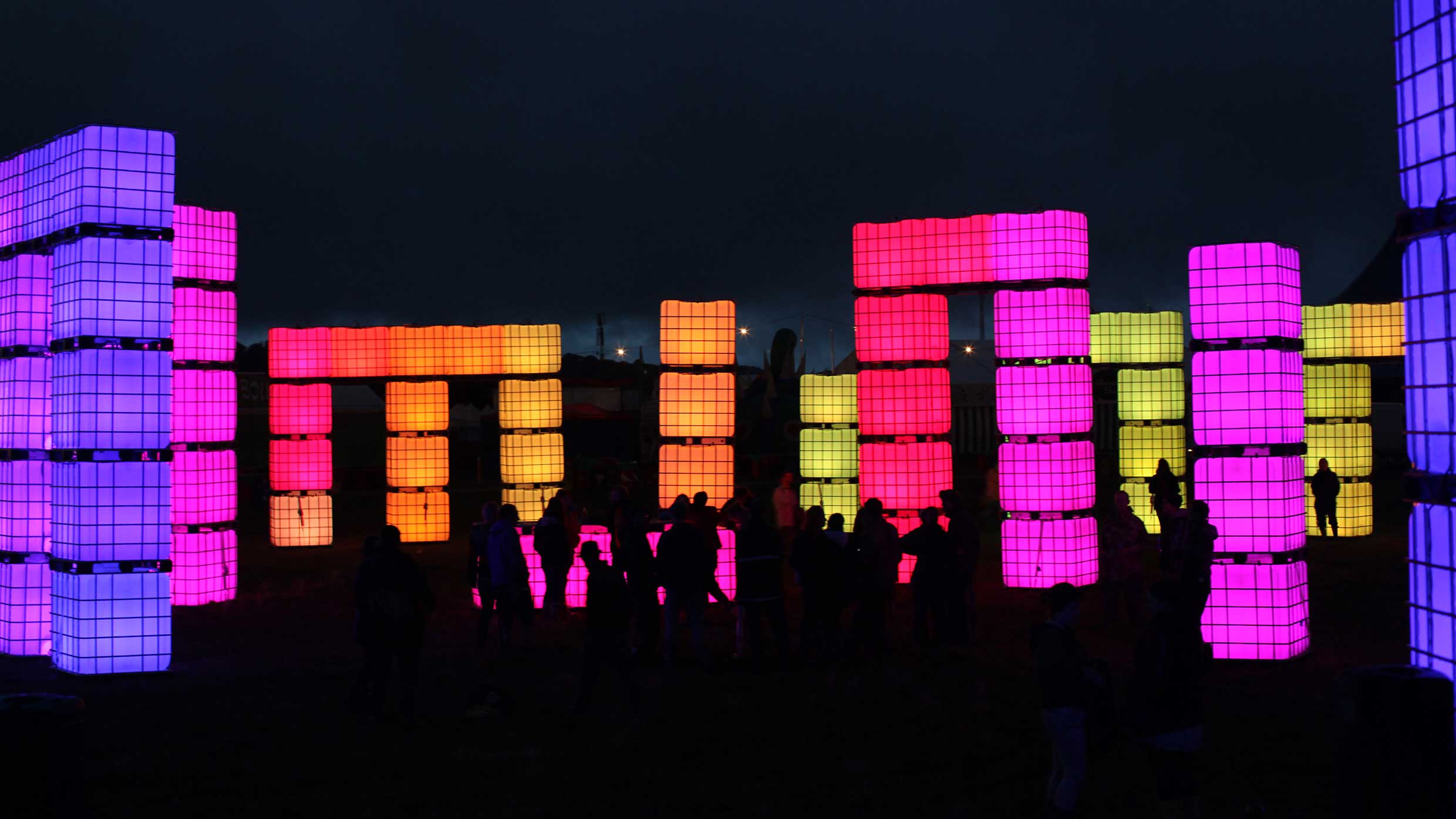 Cubes 'Cubehenge' @ Glastonbury Festival, Pilton, Somerset